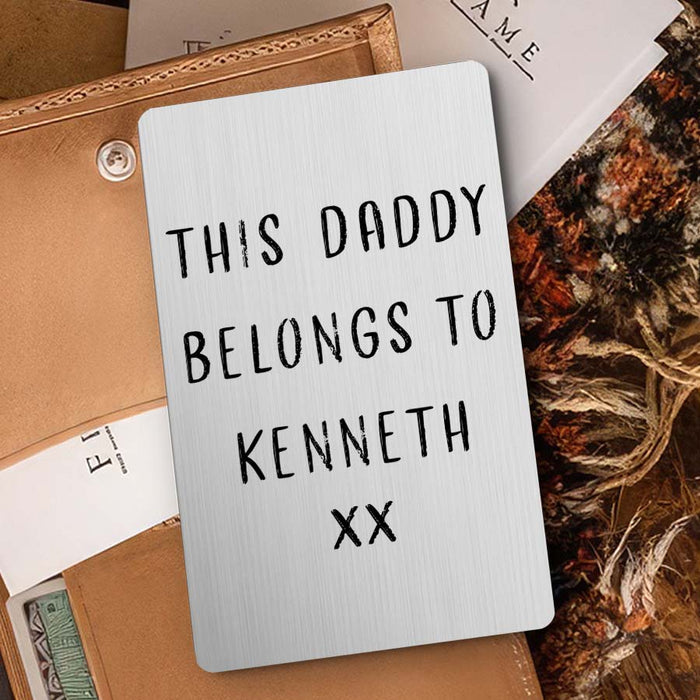 New Dad Wallet Card| First Fathers Day Gift