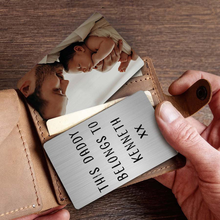 New Dad Wallet Card| First Fathers Day Gift