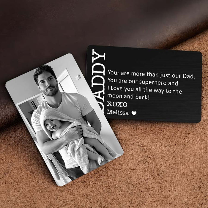 New Dad Wallet Card | Personalized First Fathers Day Gifts