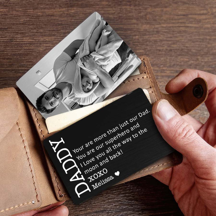 New Dad Wallet Card | Personalized First Fathers Day Gifts
