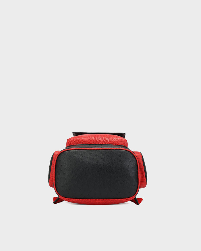 Noble Backpack in Black & Red