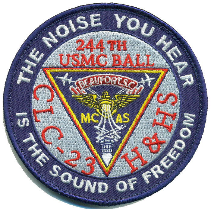 Officially Licensed USMC H&HS Beaufort 244th Ball Patch (B)