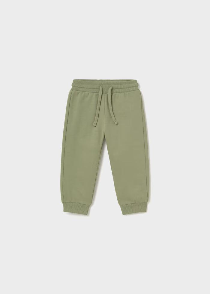 Olive Cuffed Fleece Trousers
