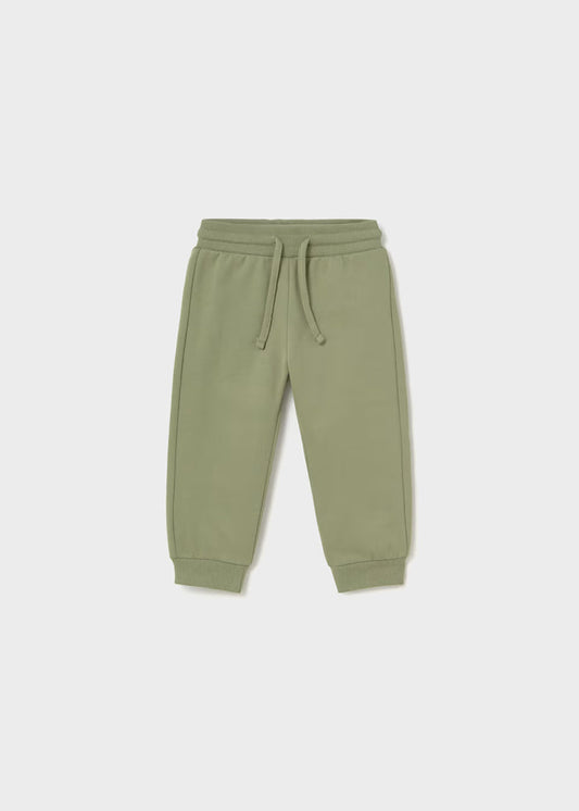 Olive Cuffed Fleece Trousers