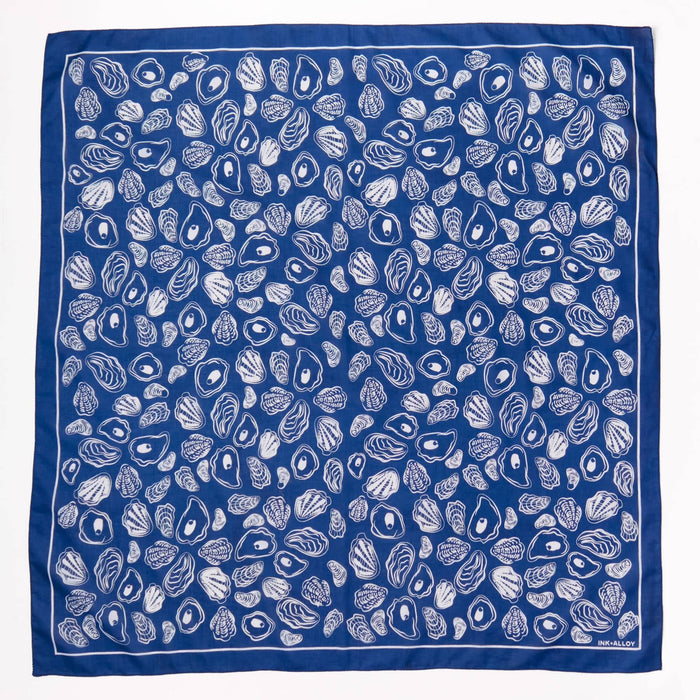 Olivia Square Scarf Oyster Print Scarf