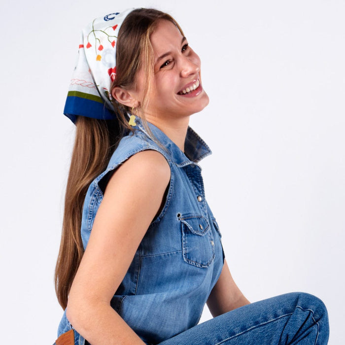 Olivia Square Scarf Western Print Scarf