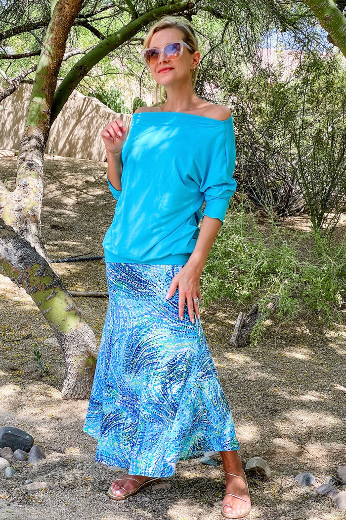 Diane Kroe One-4-All Top in Turquoise from the Warm Weather Capsule
