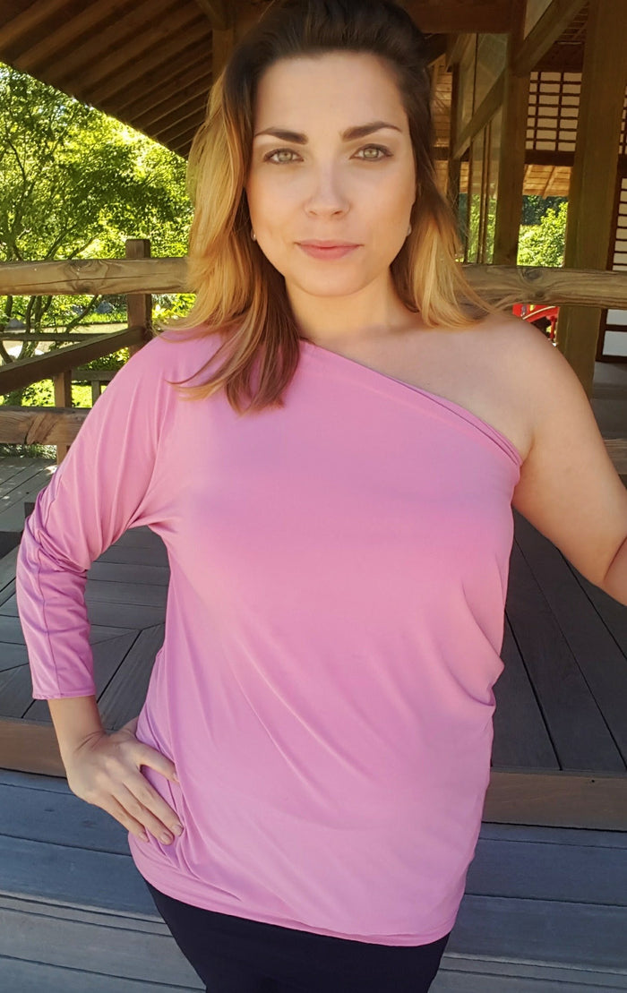 Diane Kroe One-4-All Top in Sea Pink multi-way travel top for women