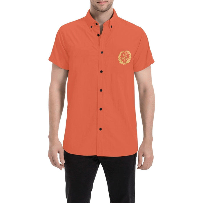 Orange Men Shirt - Natna Shop
