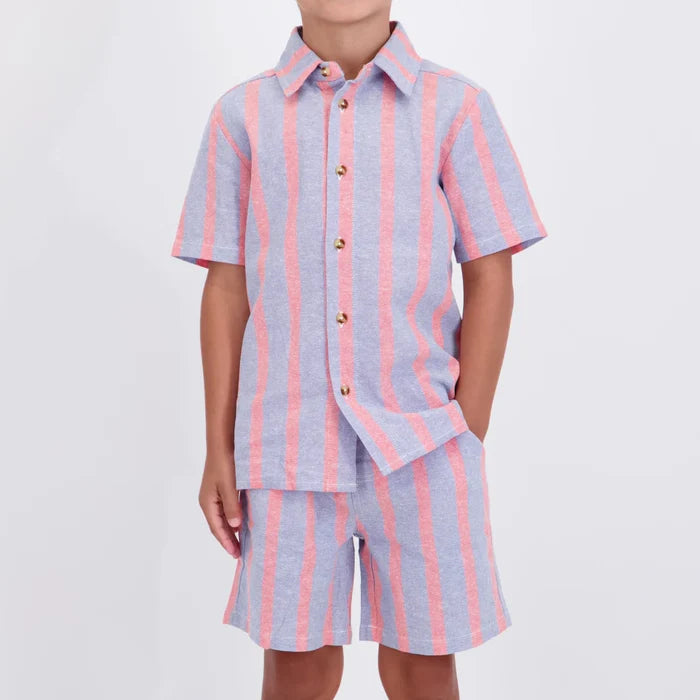 Orange Striped Airy Oxford Set