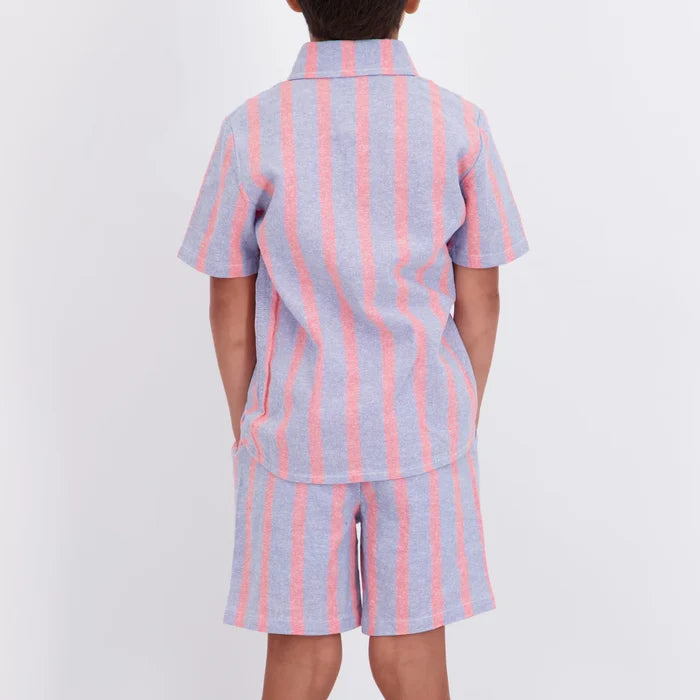 Orange Striped Airy Oxford Set