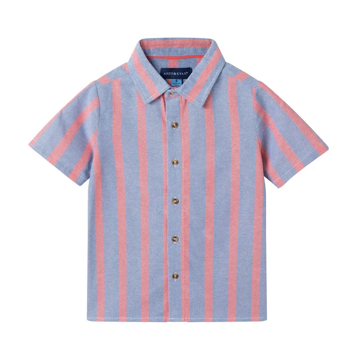Orange Striped Airy Oxford Set