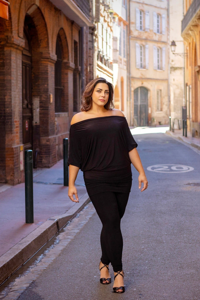 Diane Kroe Origami Dress (Black) - The Classic Capsule Collection