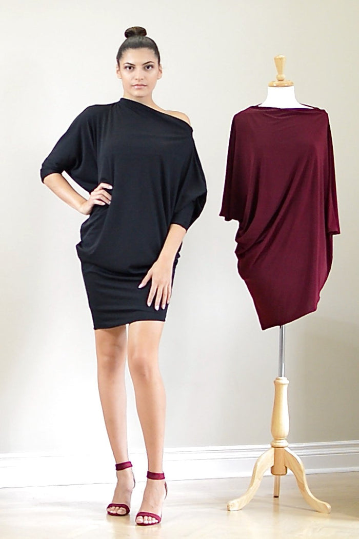 Origami Dress in black colour