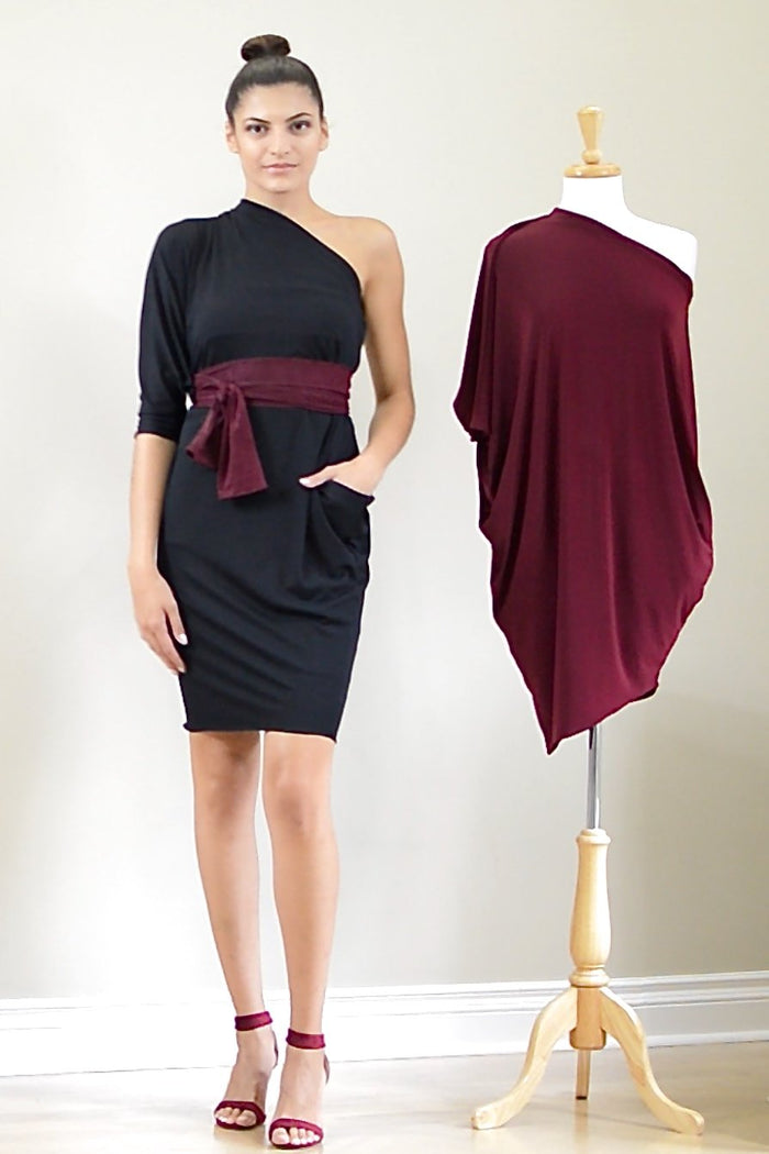 Origami Dress in black colour