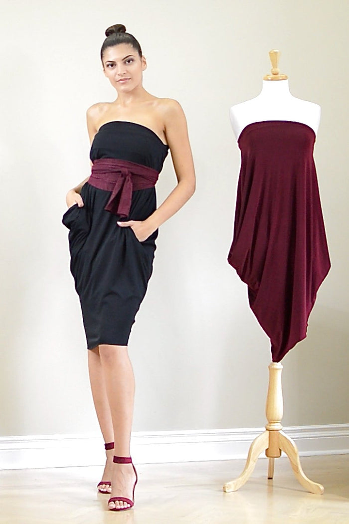 Origami Dress in black colour