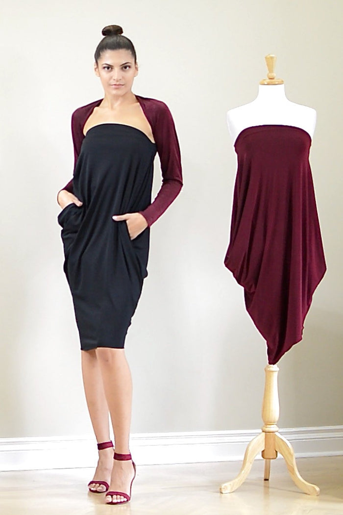 Origami Dress in black colour