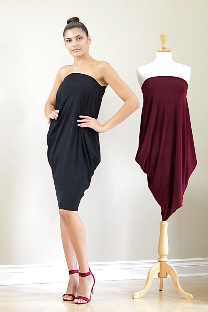 Origami Dress in black colour