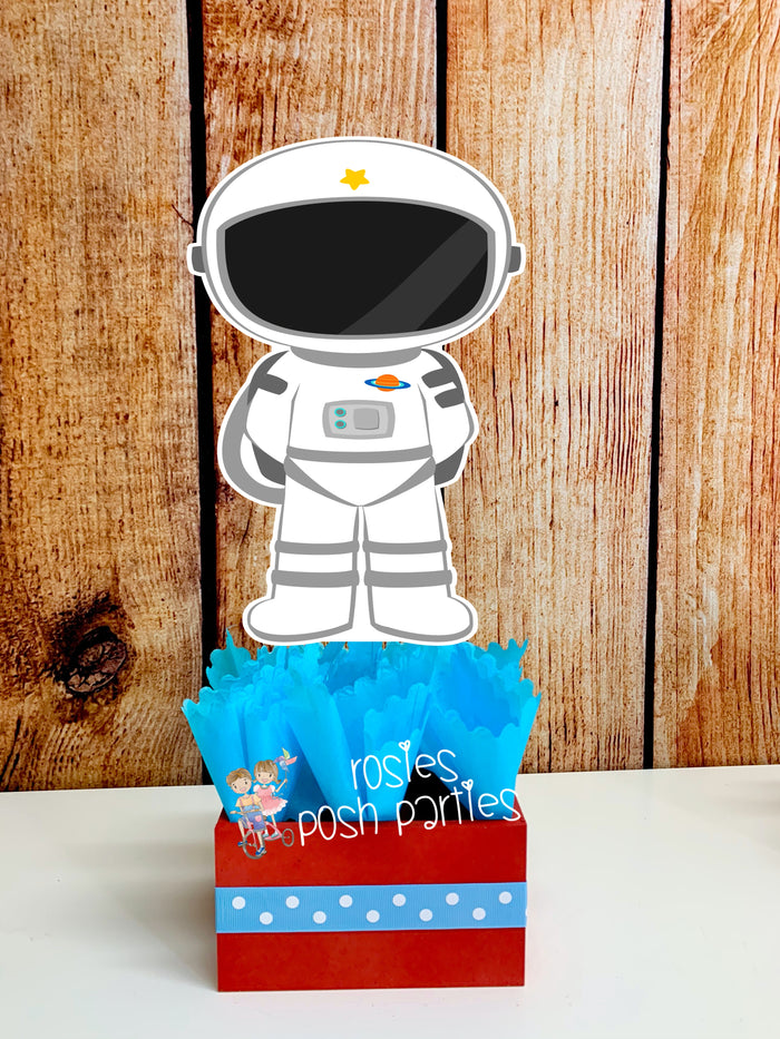 outer space birthday theme centerpiece decoration