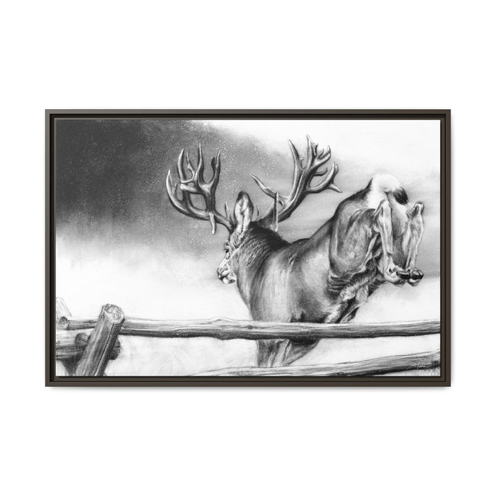 "Over and Out" Framed Canvas