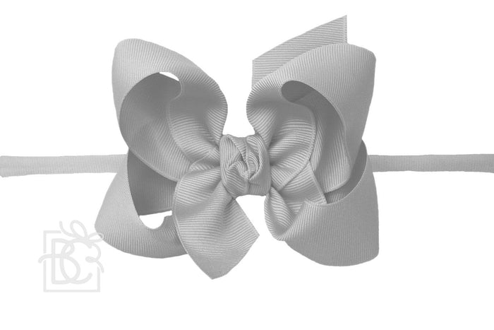 Pantyhose Headband w 4.5" Bow