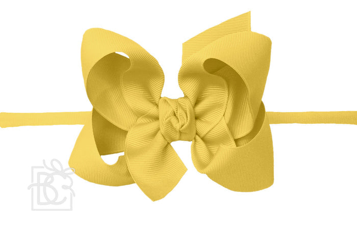 Pantyhose Headband w 4.5" Bow