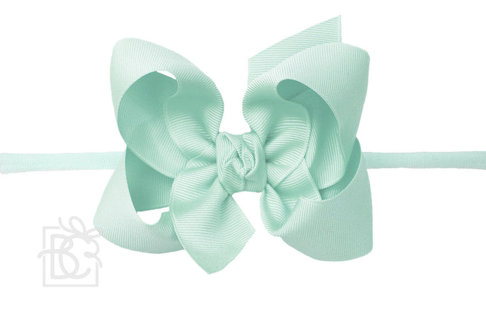 Pantyhose Headband w 4.5" Bow