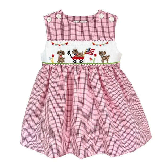 Patriotic Dogs Dress and Bloomers