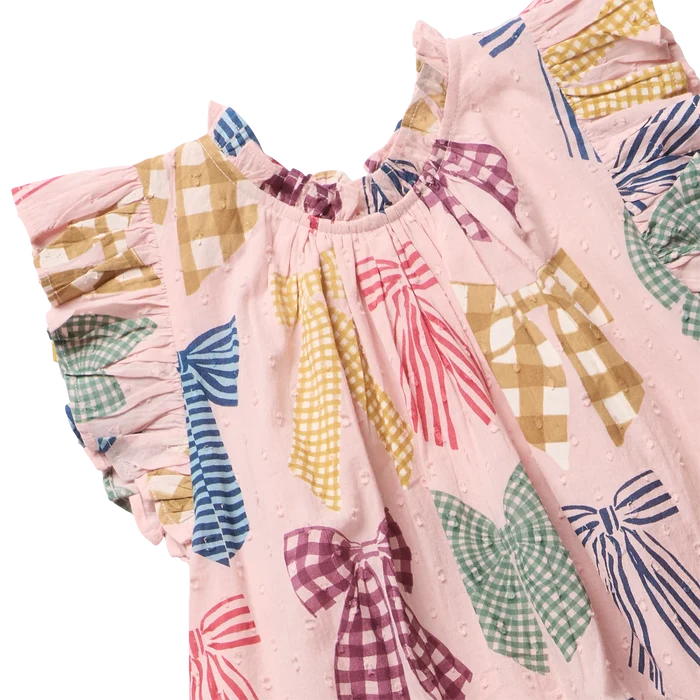 Patterned Bows Harper Dress Set