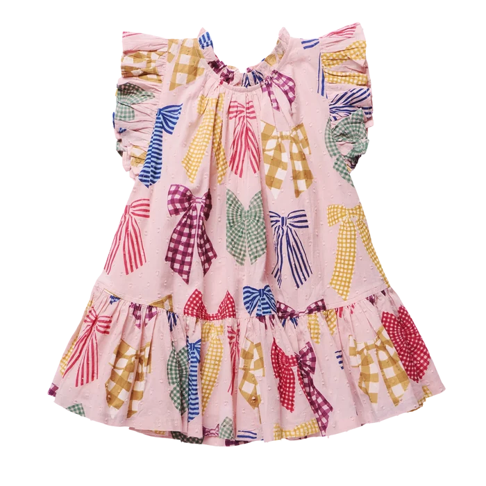 Patterned Bows Harper Dress