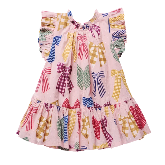 Patterned Bows Harper Dress