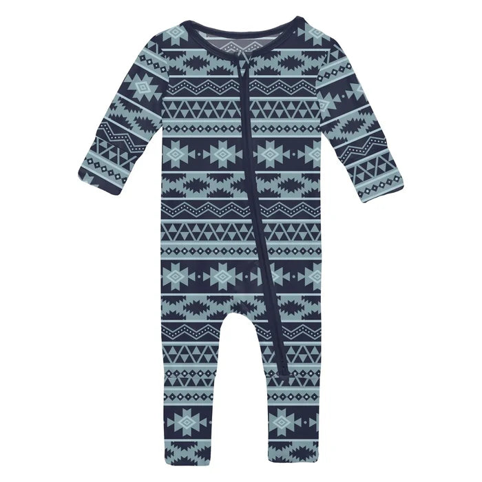 Peacoat Mayan Print Convertible Coverall