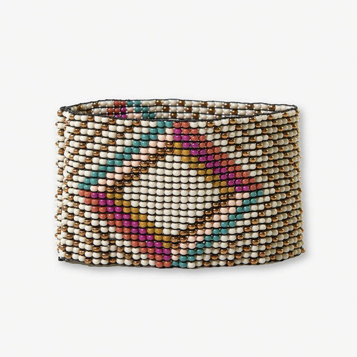 Penelope Diamonds Beaded Stretch Bracelet Muted Rainbow Bracelet