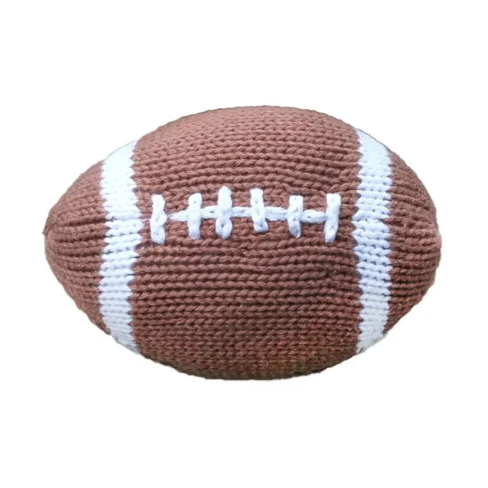 Phil the Football Knit Rattle