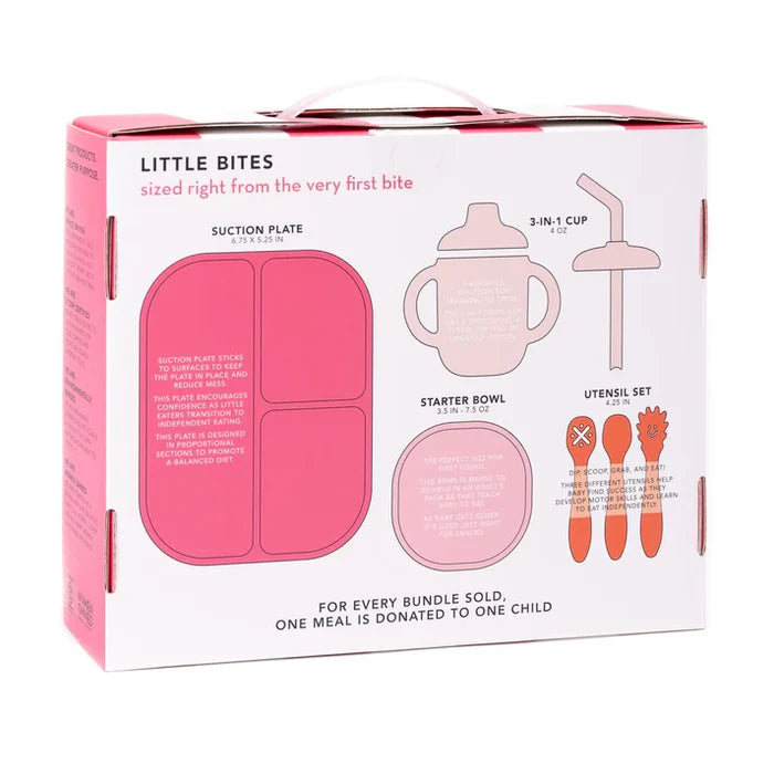 Pink Garden Party Learn to Eat Bundle