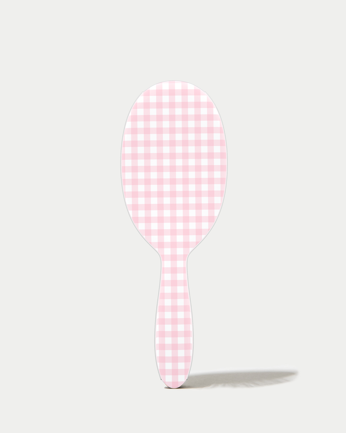 Pink Gingham - Detangle Brush