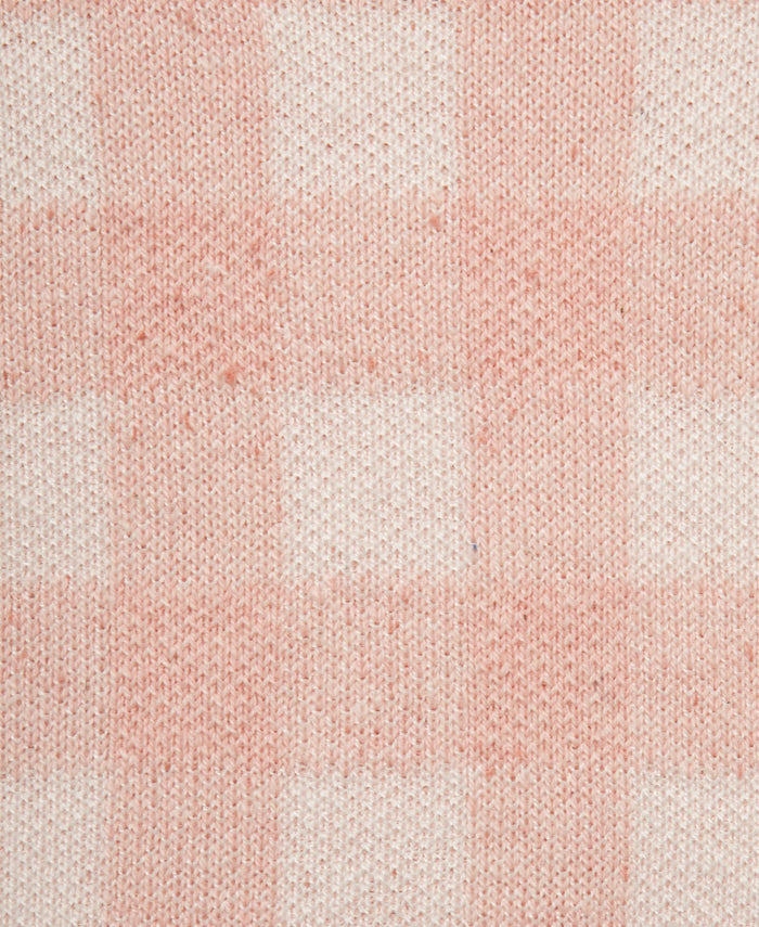 Pink Gingham Sweater Set