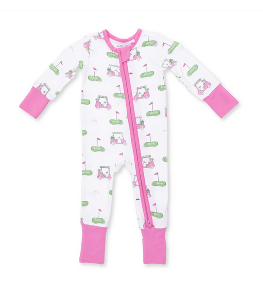 Pink Golf Carts Convertible Romper