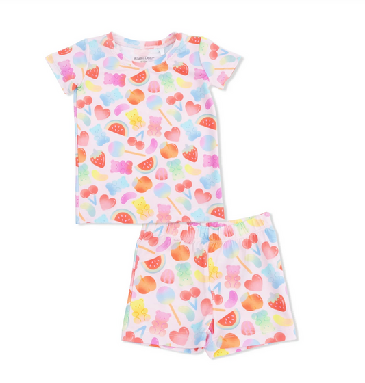 Pink Gummy Bears Loungewear Short Set