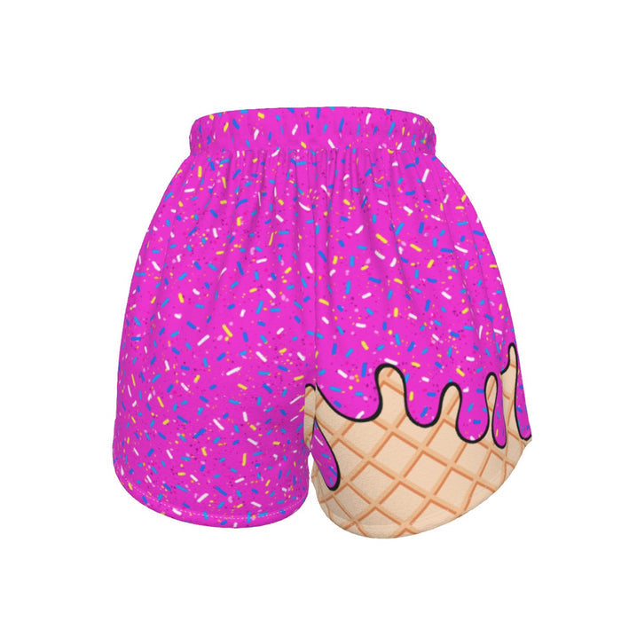Pink Ice Cream Sport Shorts (All Sizes)