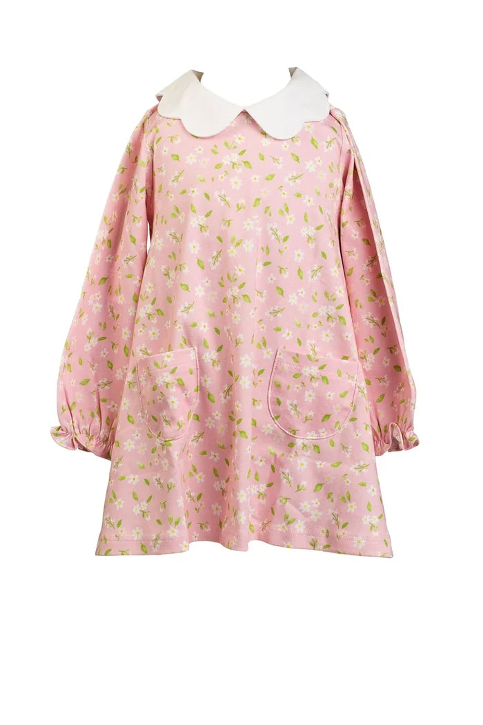 Pink Petal Long Sleeve Dress