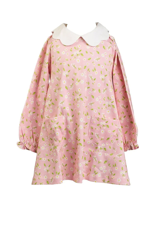 Pink Petal Long Sleeve Dress