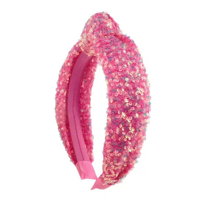 Pink Sequin Sparkle Headband