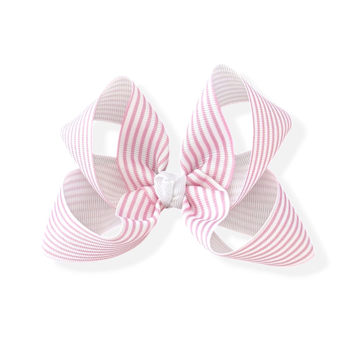 Pink Stripe Bow