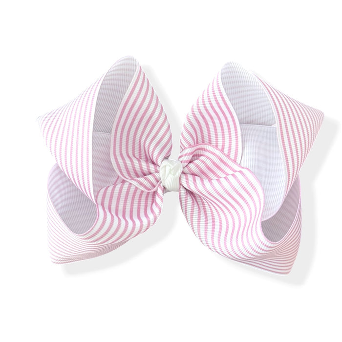 Pink Stripe Bow