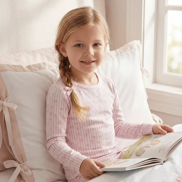 Pink Tie the Knot PJ Set