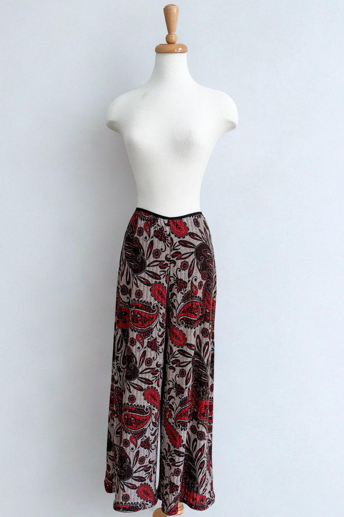 Diane Kroe PJ pants in red Spain print.