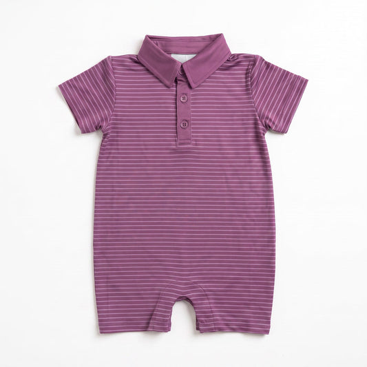 Plum Stripe Tripp Romper