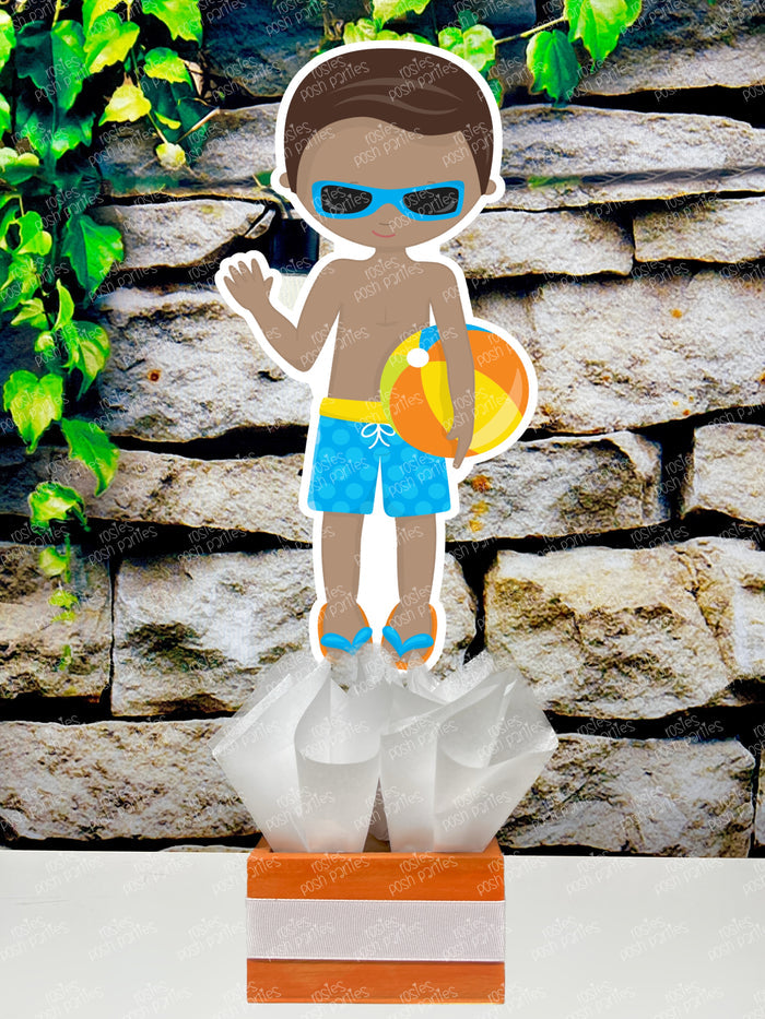 Pool Party Birthday | Summer Birthday Theme | Pool Party Centerpiece | Pool Birthday Party Centerpiece | Girl Boy Pool Party Theme SET OF 6