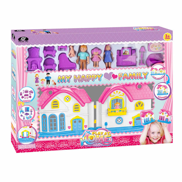 Power Joy Playhome My Happy Family Playset Battery Operated